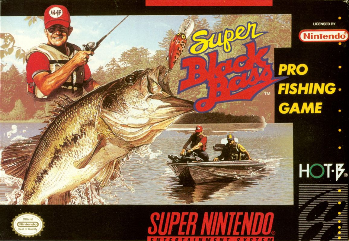 Super Black Bass box art for Super Nintendo